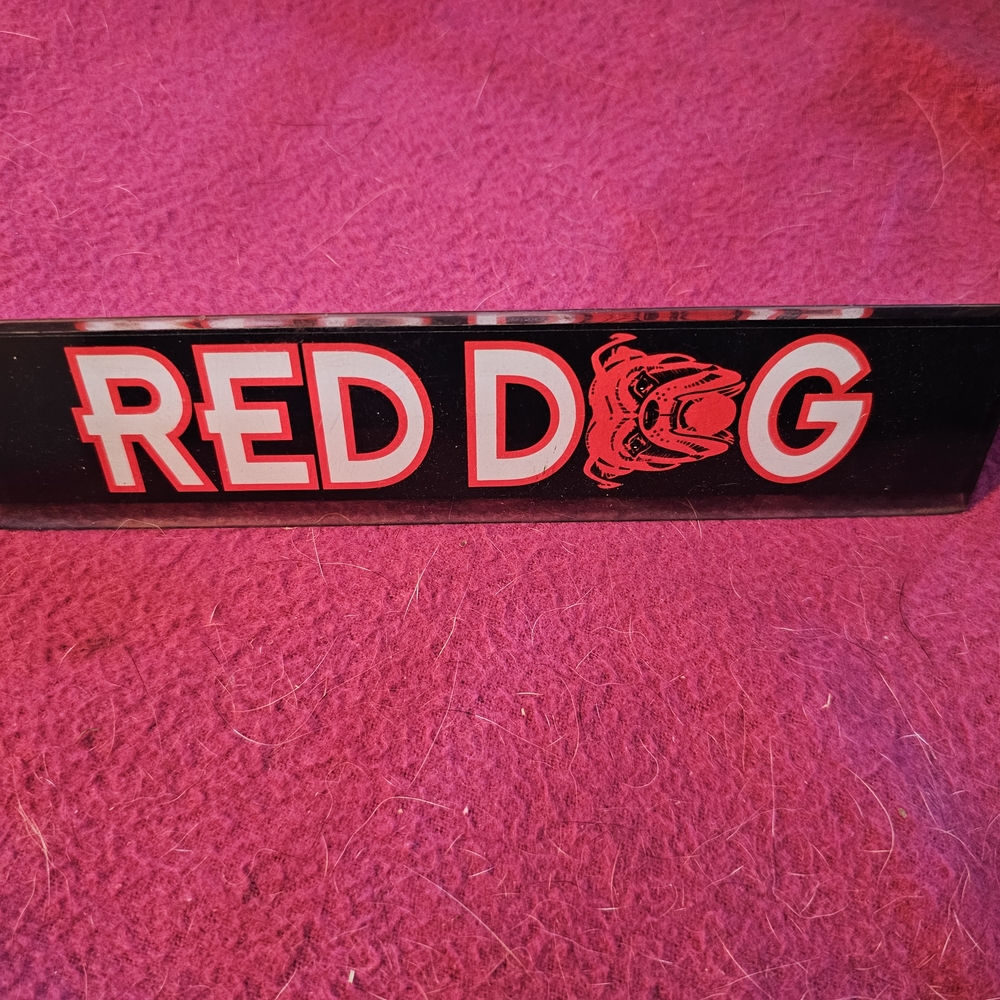 Red Dog Black and Red Sign